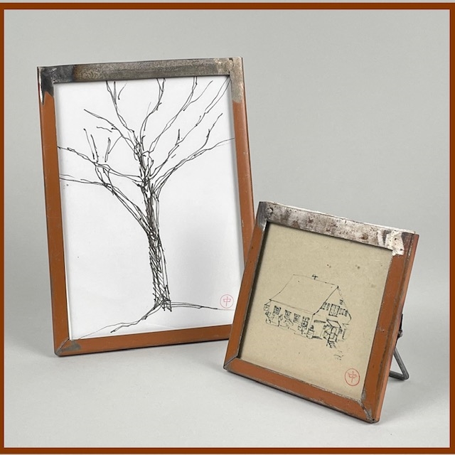 Recycled Metal Picture Frame